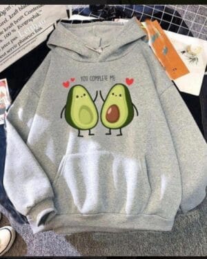 You Completed me avocado hoodie