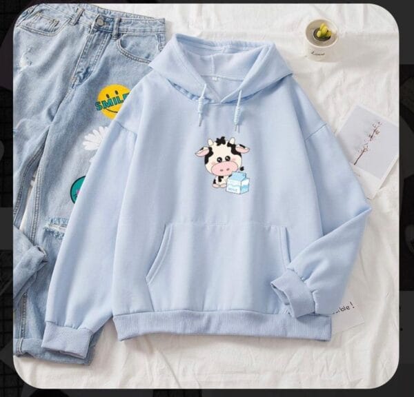 Cow milk hoodie - Image 2