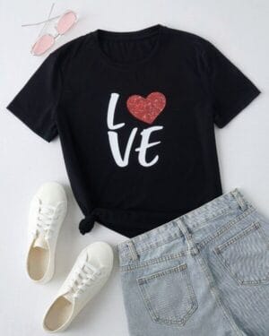 Love heart tee