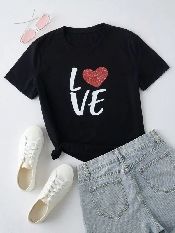 Love heart tee