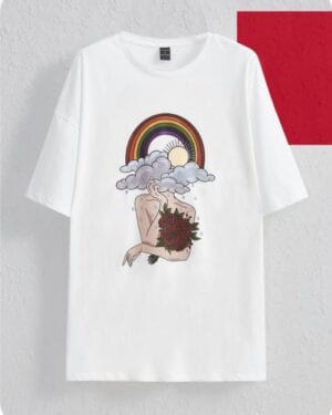 Cloud girl tee