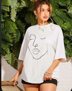 Lady face shade tee