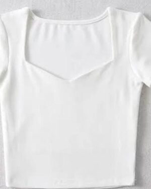 V shape Cross Half sleeve Top