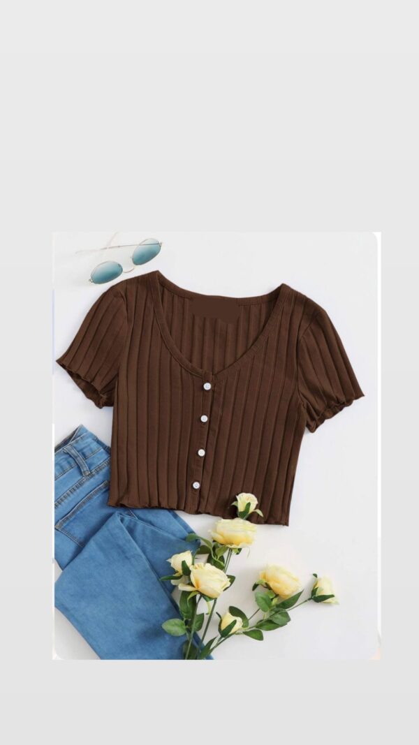 Button Top Half Sleeves