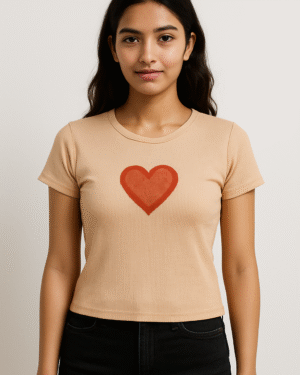 Heart Peach Top