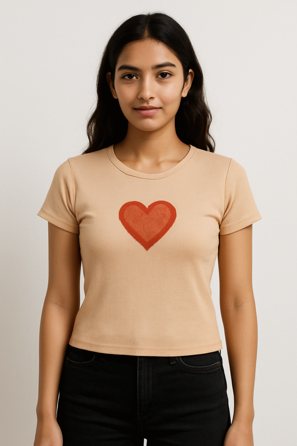 Heart Peach Top