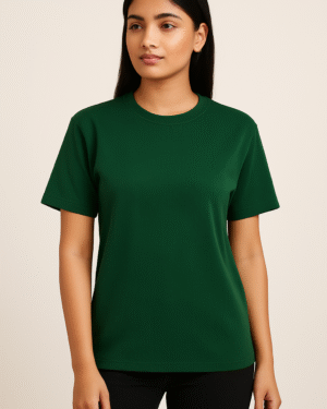 Olive Green Round Neck Top