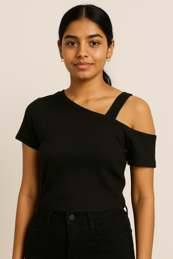 One Shoulder Choker Top