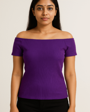 Off Shoulder Top Half Sleeves