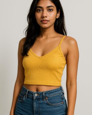 V neck Masturd Camie top