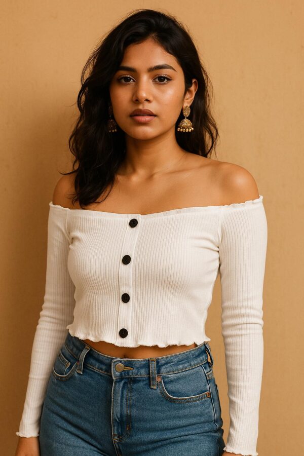 Off Shoulder Full Sleeves