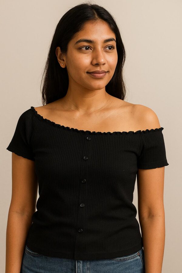 Off Shoulder Half Sleeves