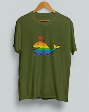 Rainbow dolphin tee