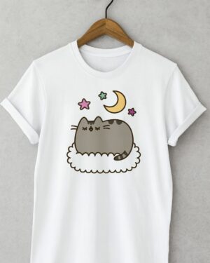 Cat sleeping moon