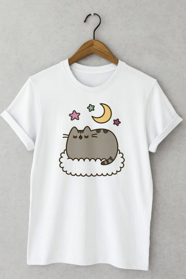 Cat sleeping moon