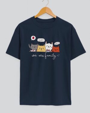We are family cat tee