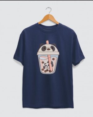 Drinking coffee panda