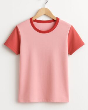 Multi color round neck half sleeves