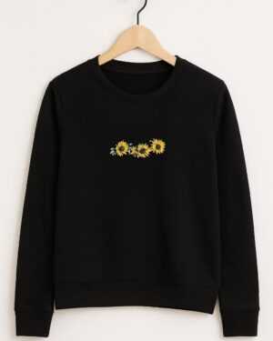 3 Flower Crop Hoodie