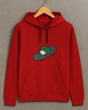 Scating Frog Crop Hoodie
