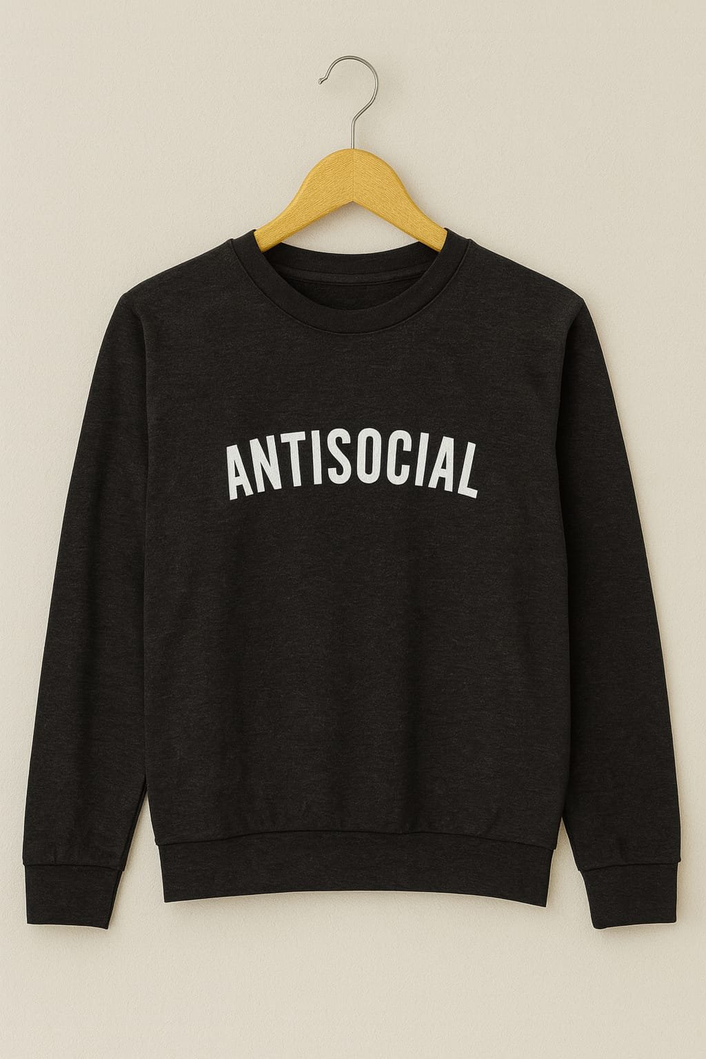 Antisocial sweatshirt crop hoodie