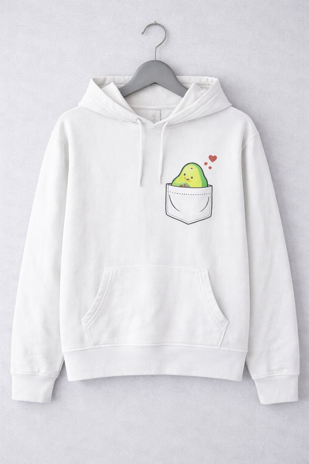 Avocado in pocket crop hoodie