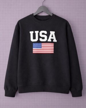 Usa Crop Sweatshirt