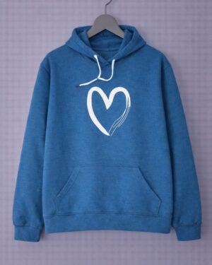 Half Heart Crop Hoodie