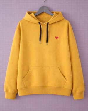Small Heart Crop Hoodie