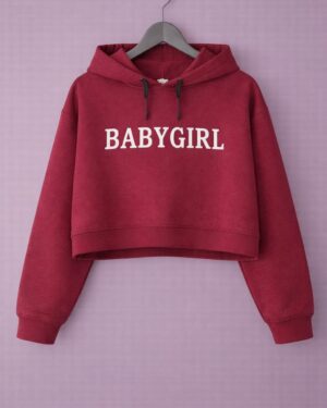 Baby Girl Crop Hoodie