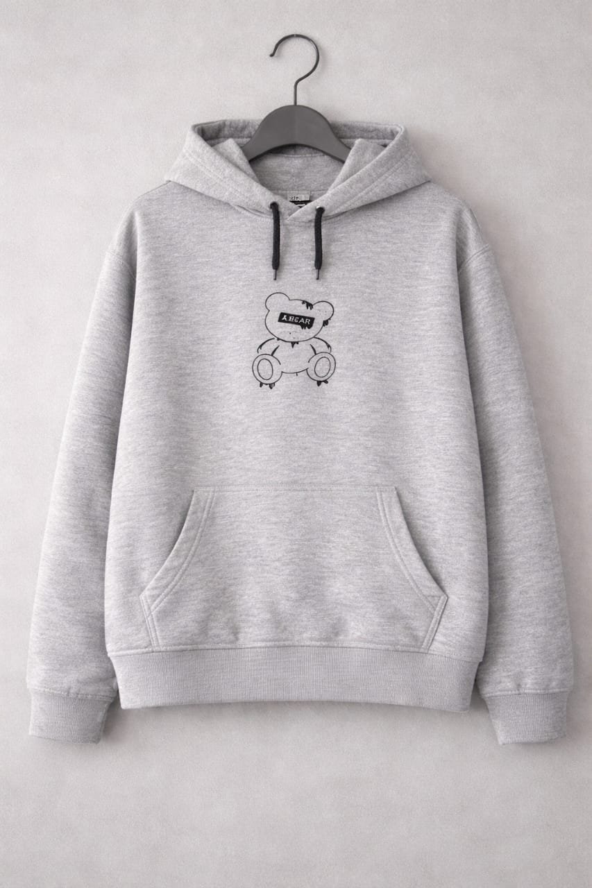 A Bear Teddy Crop Hoodie