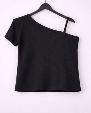 Half sleeve one shoulder