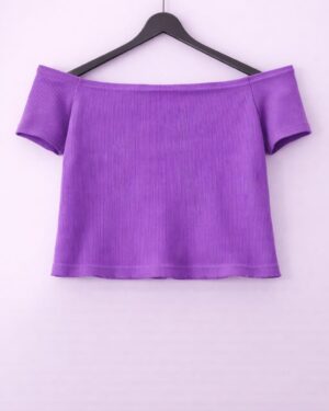 Half sleeves off shoulder top