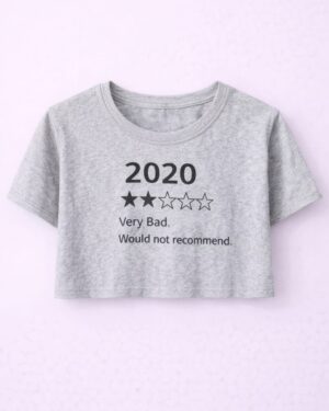 Very Bad Rating crop tee