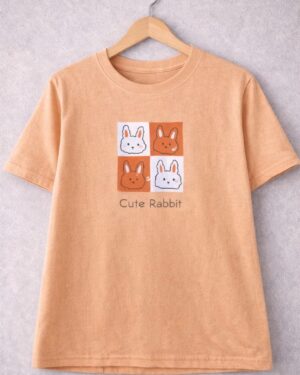 Cute Rabbit Crop Tee