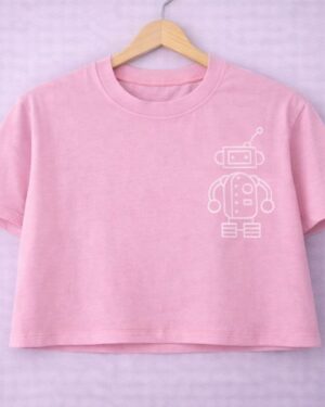 Robot crop tee