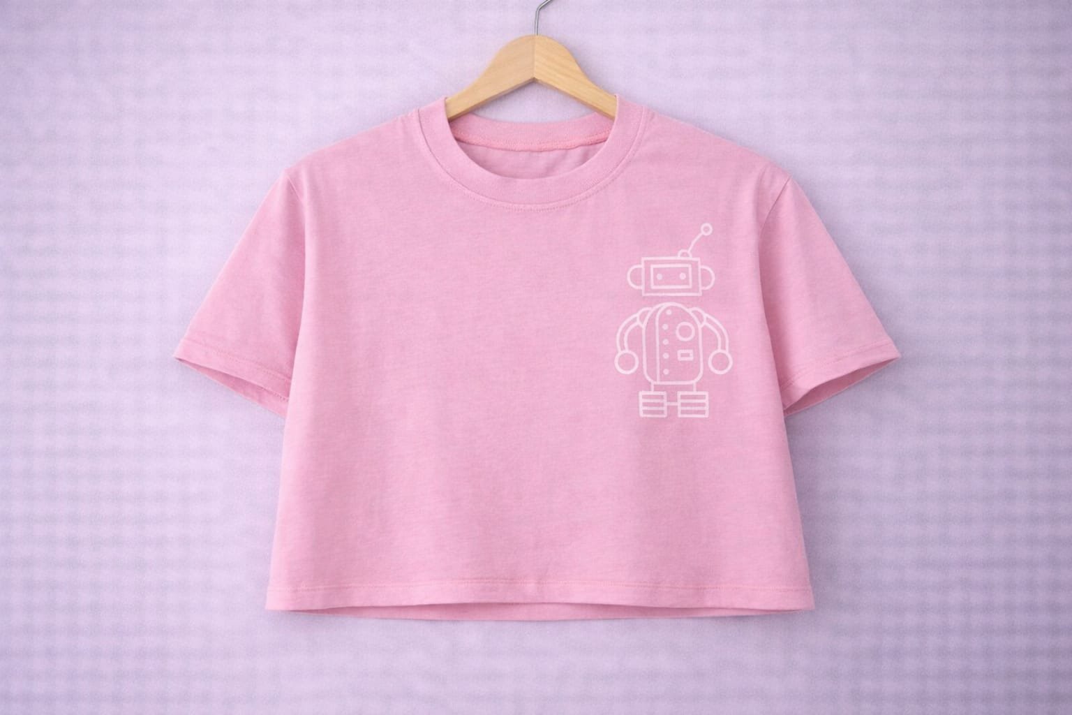 Robot crop tee