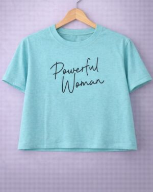 Powerful woman crop tee