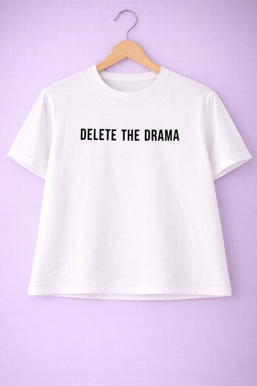 Delete the drama crop tee