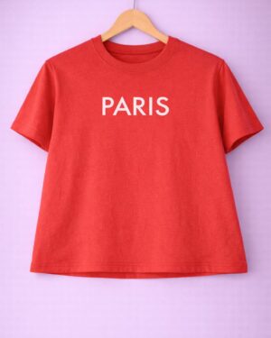 Paris crop tee