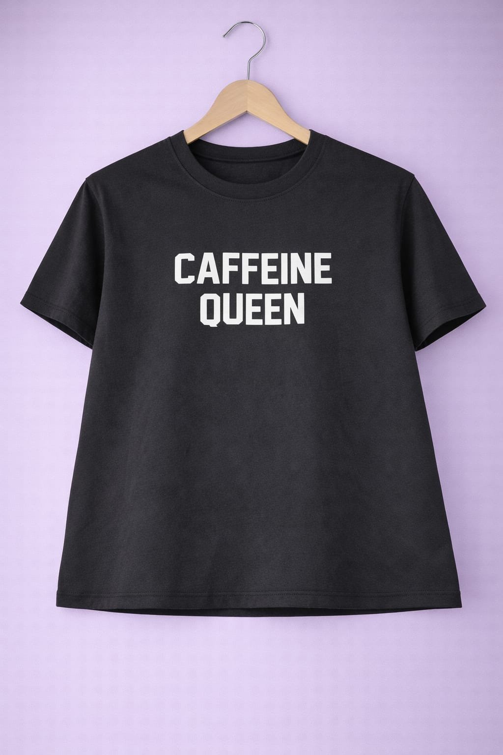 Caffeine queen crop tee