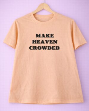 Make heaven crowded crop tee