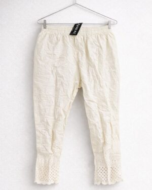 Off-White Chikankari Style Leggings