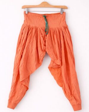 Peach Relaxed Fit Patiala Salwar