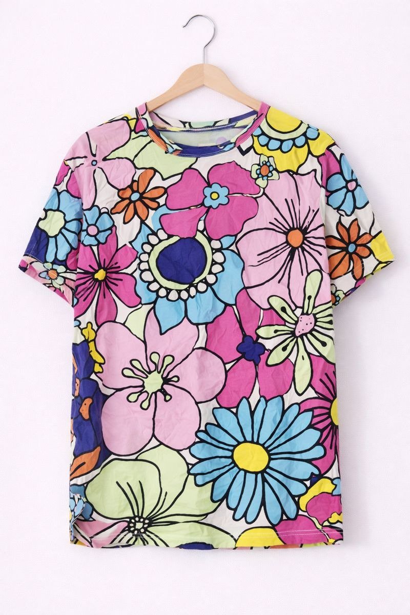 Color Pop Floral Crop Top