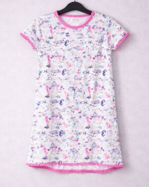 Girls Printed Cotton Dress