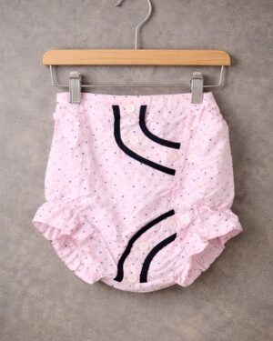 Pink Polka Baby Bloomers