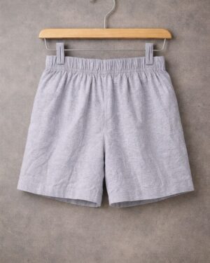 Soft Cotton Grey Baby Shorts