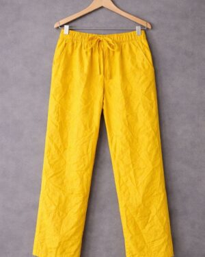 Yellow Drawstring Pants