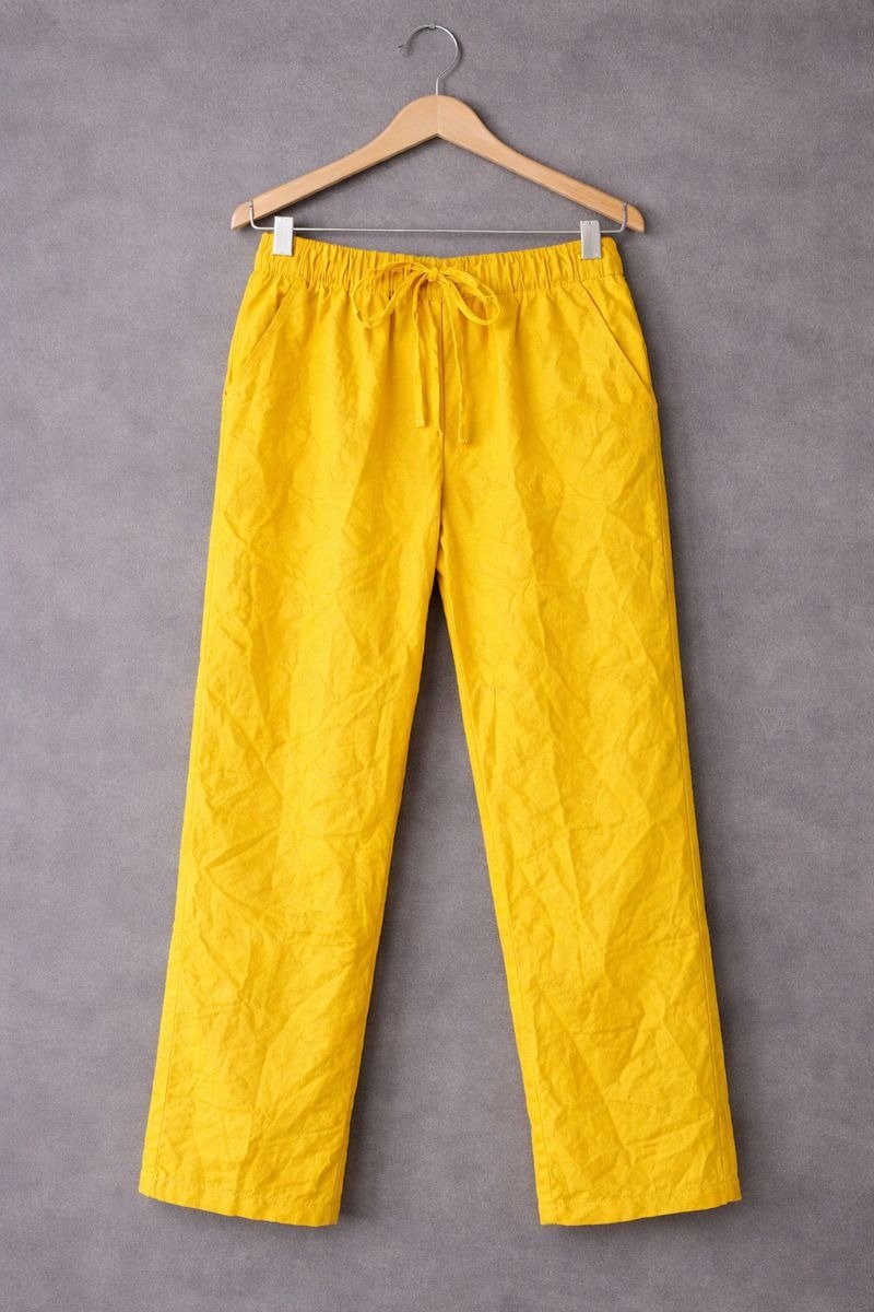 Yellow Drawstring Pants